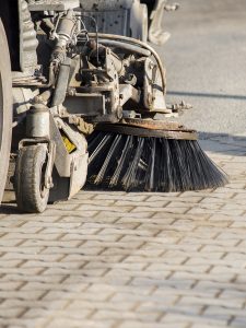 Sweeper road kerb