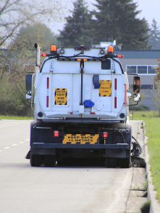 Sweeper road kerb